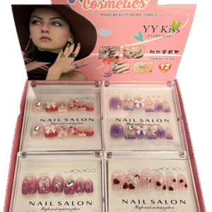 Set Uñas Postizas Decoradas Caja Acrílica x 12 (copia)