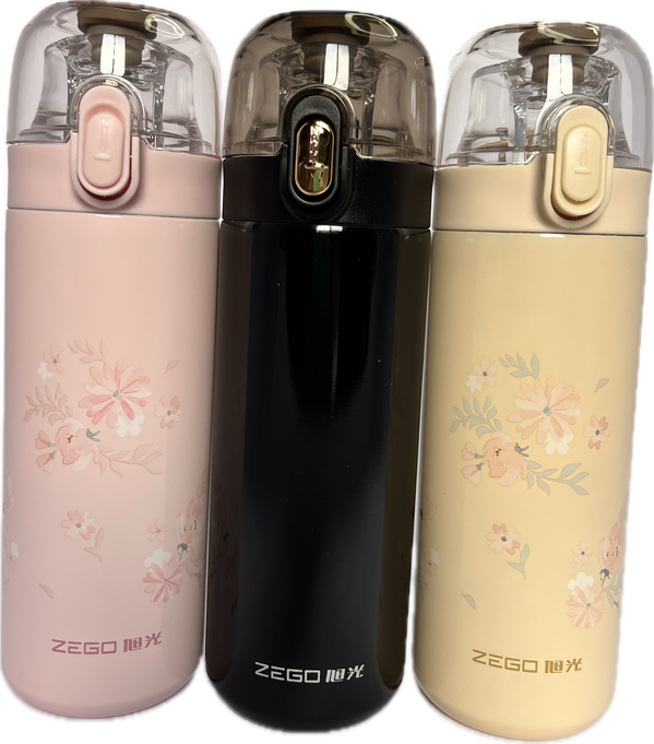 Termo Térmico Metálico – 400 ml (Diseños Florales)